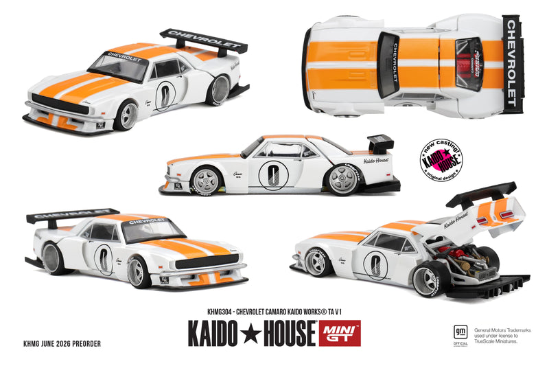 Chargez l'image dans la visionneuse de la galerie, CHEVROLET CAMARO KAIDO WORKS TA V1 1979 MINI GT 1:64
