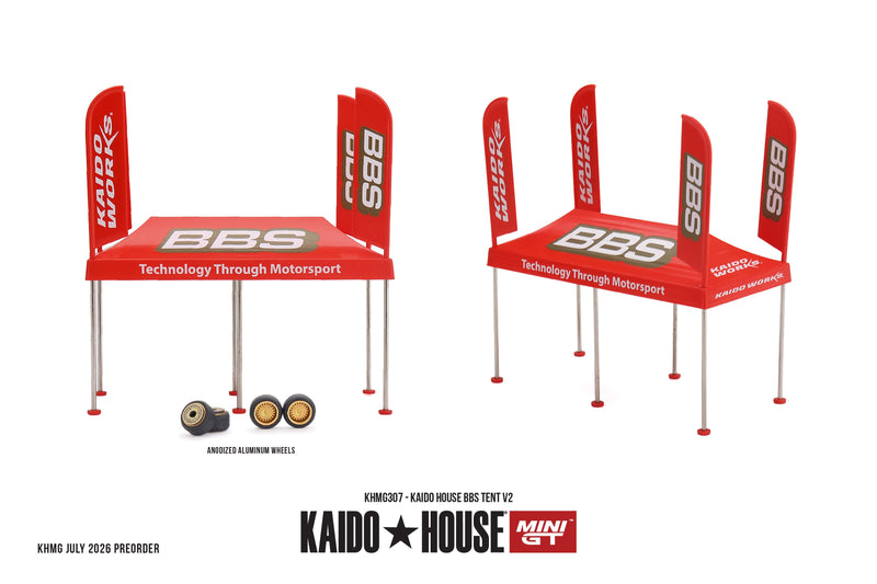 Chargez l'image dans la visionneuse de la galerie, KAIDO HOUSE TENTE BBS V2 2026 MINI GT 1:64
