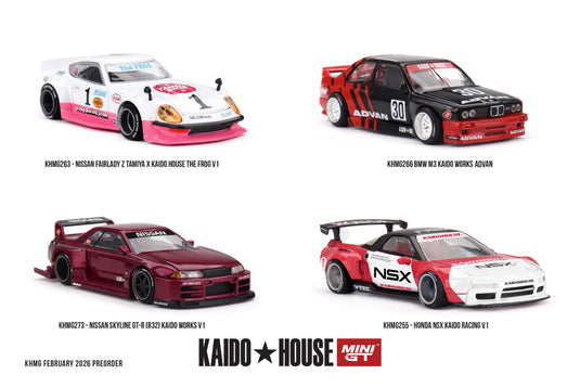 Nissan FAIRLADY Z TAMIYA DE KIKKER V1 1969 MINI GT 1:64
