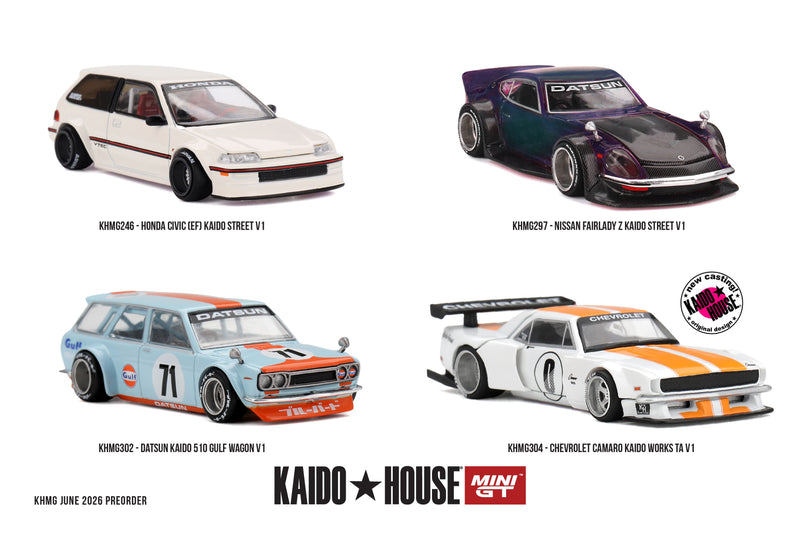Chargez l'image dans la visionneuse de la galerie, NISSAN FAIRLADY Z KAIDO STREET V1 1978 MINI GT 1:64
