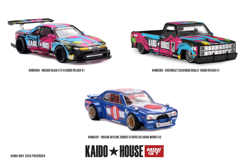 Load image into Gallery viewer, NISSAN SKYLINE GT-R (KPGC10) KAIDO WORKS V3 1969 MINI GT 1:64
