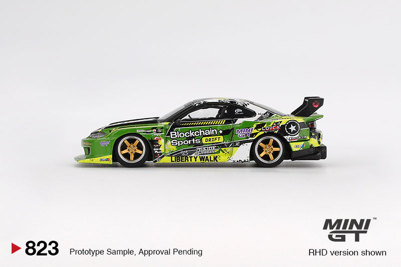 Load image into Gallery viewer, NISSAN SILVIA S15 LB-SUPER SILHOUETTE #555 V2 FORMULA DRIFT JAPAN 2024 MINI GT 1:64
