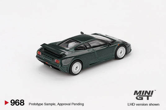 BUGATTI EB110 GT GROEN SCURO 1995 MINI GT 1:64