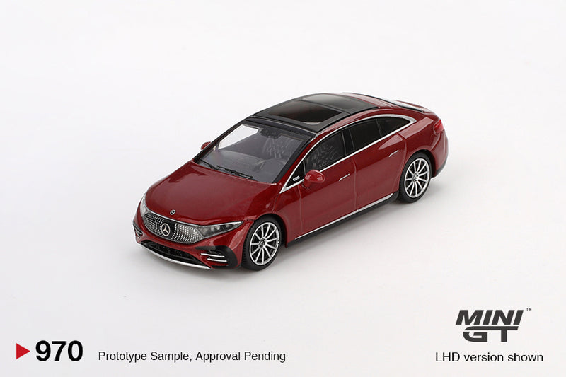 Load image into Gallery viewer, Mercedes-Benz EQS 580 4MATIC RED METALLIC 2024 (LHD) MINI GT 1:64
