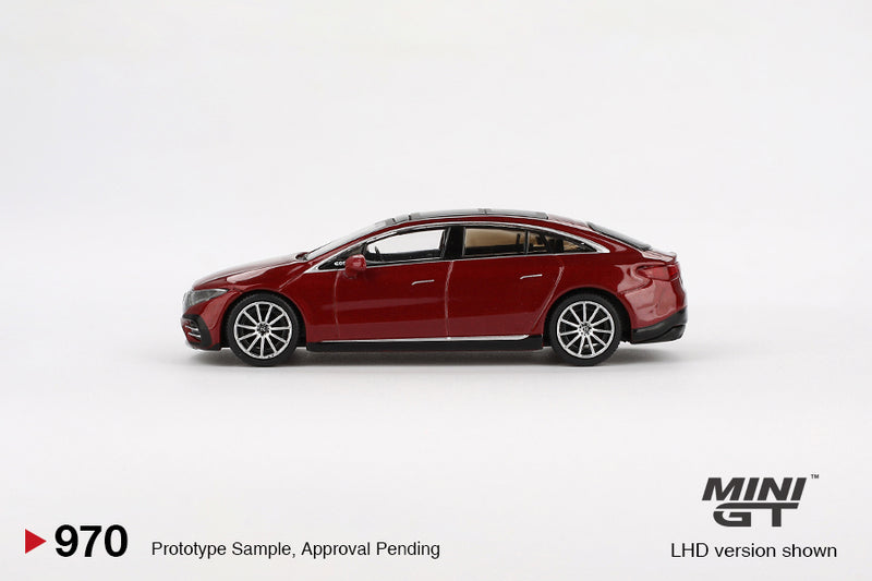 Load image into Gallery viewer, Mercedes-Benz EQS 580 4MATIC RED METALLIC 2024 (LHD) MINI GT 1:64
