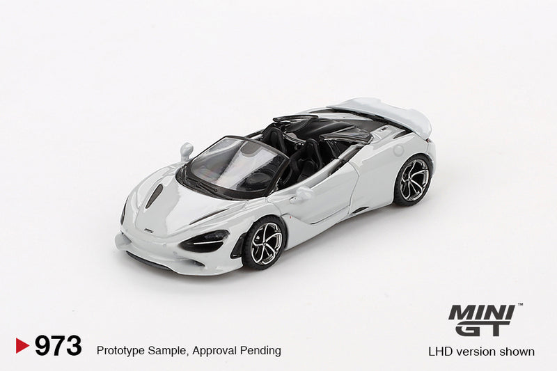 Load image into Gallery viewer, McLaren 750S SPIDER CIRRUS GREY 2024 (LHD) MINI GT 1:64
