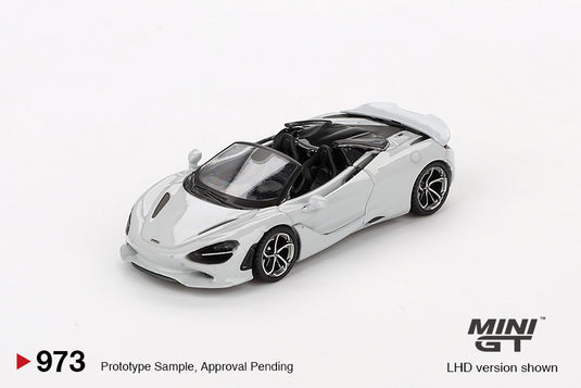McLaren 750S SPIDER CIRRUS GREY 2024 (LHD) MINI GT 1:64