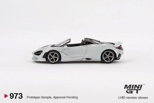 McLaren 750S SPIDER CIRRUS GREY 2024 (LHD) MINI GT 1:64