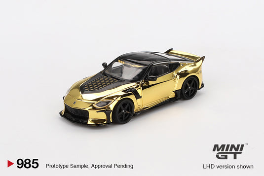 Nissan Z400 VEILSIDE FFZ400 GOLD/CHROME 2024 (LHD) MINI GT 1:64