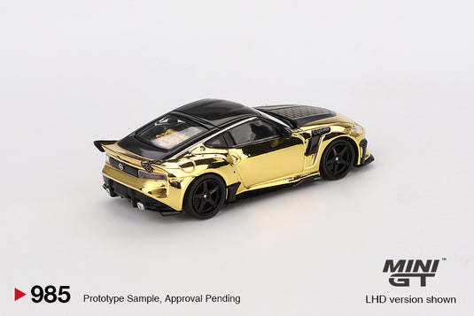Nissan Z400 VEILSIDE FFZ400 GOLD/CHROME 2024 (LHD) MINI GT 1:64