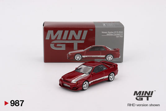 Nissan Skyline GT-R (R32) VeilSide Combat C-I Gem Red (RHD) MINI GT 1:64