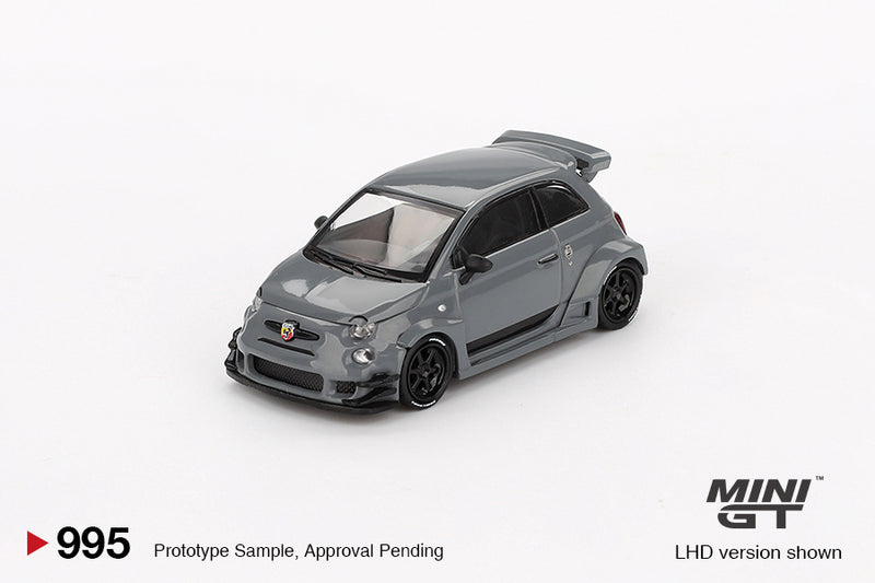 Load image into Gallery viewer, Fiat ABARTH 595 LB-WORKS X ABAS WORKS GREY 2024 (LHD) MINI GT 1:64
