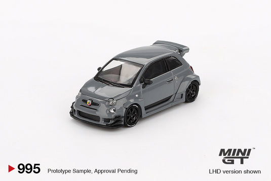 Fiat ABARTH 595 LB-WORKS X ABAS WORKS GREY 2024 (LHD) MINI GT 1:64