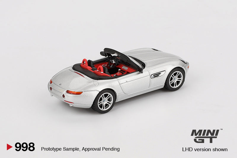 Load image into Gallery viewer, Bmw Z8 TITANIUM SILVER 2003 (LHD) MINI GT 1:64
