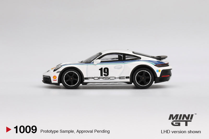 Load image into Gallery viewer, Porsche 911 (992) DAKAR RALLYE DESIGN PACKAGE 74 2024 (LHD) MINI GT 1:64
