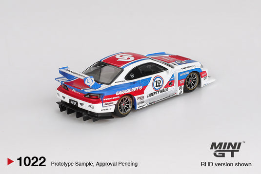 Nissan SILVIA S15 LB-SUPER SILHOUETTE GARASIDRIFT X LBWK 2025 MINI GT 1:64