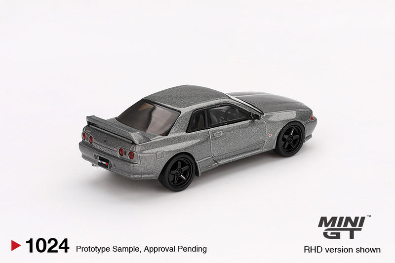 Load image into Gallery viewer, Nissan SKYLINE GT-R (NISMO BNR32 CRS VERSION) DARK METAL GRAY 1992 (RHD) MINI GT 1:64

