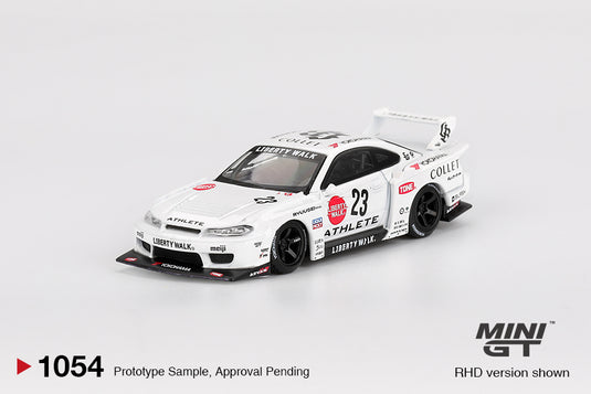 Nissan SILVIA S15 LB-SUPER SILHOUETTE ATHLETE 2024 (RHD) MINI GT 1:64