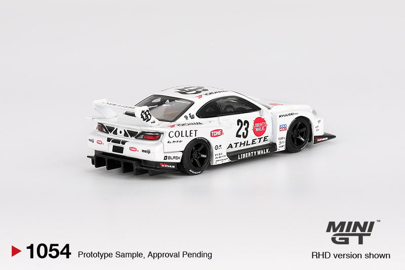 Load image into Gallery viewer, Nissan SILVIA S15 LB-SUPER SILHOUETTE ATHLETE 2024 (RHD) MINI GT 1:64
