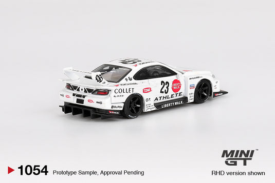 Nissan SILVIA S15 LB-SUPER SILHOUETTE ATHLETE 2024 (RHD) MINI GT 1:64