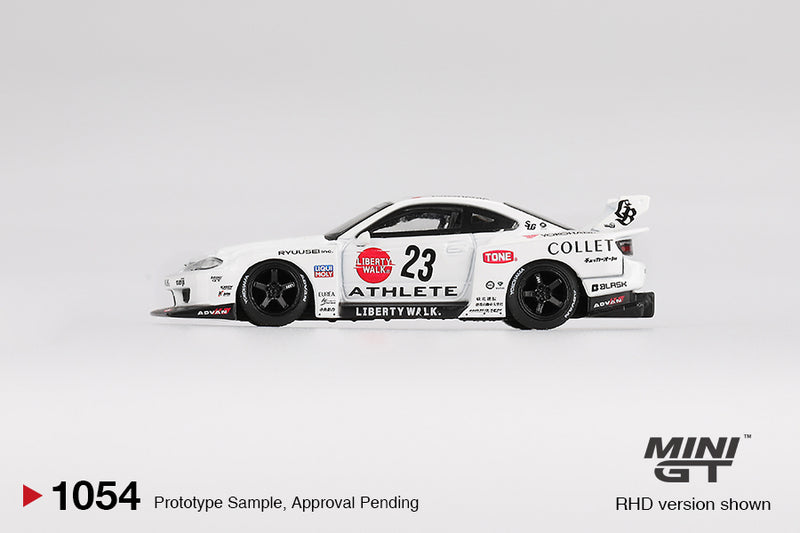 Load image into Gallery viewer, Nissan SILVIA S15 LB-SUPER SILHOUETTE ATHLETE 2024 (RHD) MINI GT 1:64
