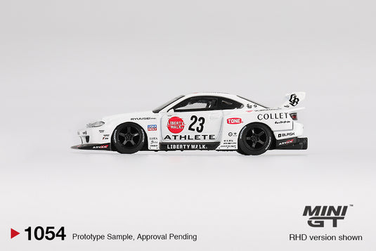 Nissan SILVIA S15 LB-SUPER SILHOUETTE ATHLETE 2024 (RHD) MINI GT 1:64