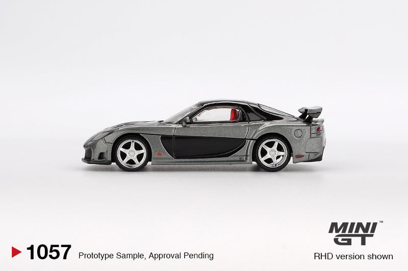 Load image into Gallery viewer, Mazda RX7 (FD3S) VEILSIDE FORTUNE GREY 2011 (LHD) MINI GT 1:64
