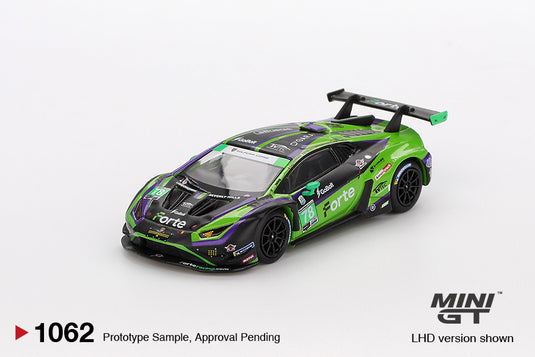 Lamborghini HURACAN GT3 EVO2 #78 FORTE RACING DAYTONA 24 HRS 2024 (LHD) MINI GT 1:64