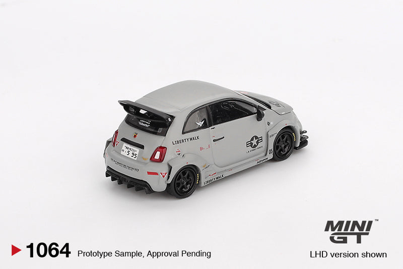 Load image into Gallery viewer, Fiat ABARTH 595 LB-WORKS X ABAS WORKS FIGHTERS 2024 (LHD) MINI GT 1:64
