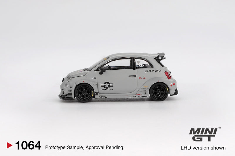 Load image into Gallery viewer, Fiat ABARTH 595 LB-WORKS X ABAS WORKS FIGHTERS 2024 (LHD) MINI GT 1:64

