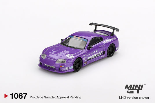 Toyota SUPRA MK4 (A80) TOP SECRET GT-300 TOP SECRET PURPLE 2014 (LHD) MINI GT 1:64