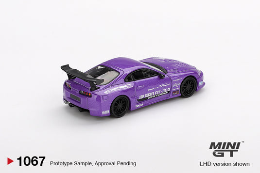 Toyota SUPRA MK4 (A80) TOP SECRET GT-300 TOP SECRET PURPLE 2014 (LHD) MINI GT 1:64