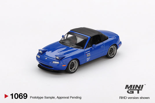 Mazda MX-5 MIATA TUNED VERSION DARK BLUE 1990 (LHD) MINI GT 1:64
