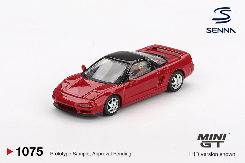 Chargez l'image dans la visionneuse de la galerie, Honda NSX PROTOTYPE SPORTIVE MIDSHIP AYRTON SENNA AVEC FIGURINE 1989 (LHD) MINI GT 1:64
