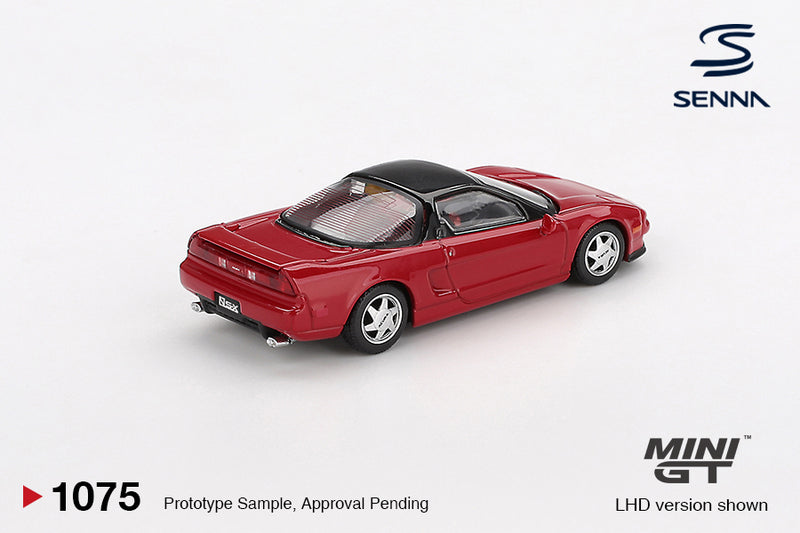 Chargez l'image dans la visionneuse de la galerie, Honda NSX PROTOTYPE SPORTIVE MIDSHIP AYRTON SENNA AVEC FIGURINE 1989 (LHD) MINI GT 1:64

