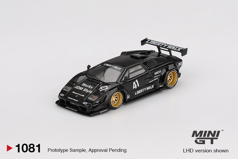 Load image into Gallery viewer, Lamborghini COUNTACH LB- WORKS BLACK 2024 MINI GT 1:64
