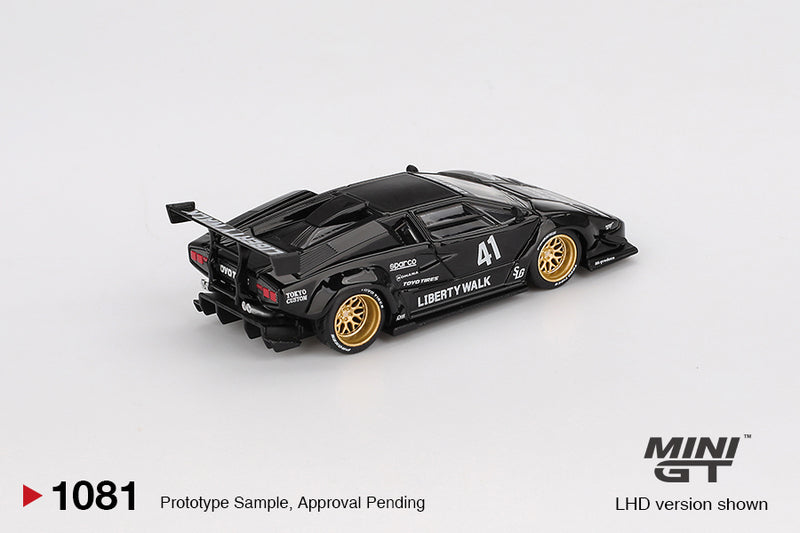 Load image into Gallery viewer, Lamborghini COUNTACH LB- WORKS BLACK 2024 MINI GT 1:64
