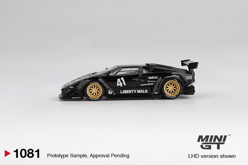 Load image into Gallery viewer, Lamborghini COUNTACH LB- WORKS BLACK 2024 MINI GT 1:64
