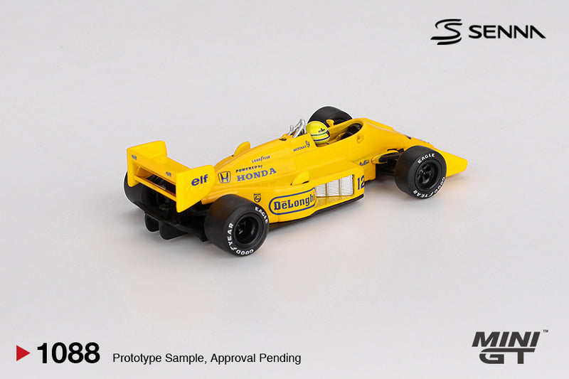 Load image into Gallery viewer, Lotus 99T #12 Ayrton Senna 1987 Monaco Grand Prix Winner (LHD) MINI GT 1:64
