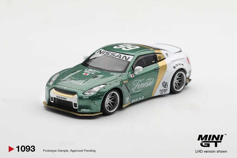 Chargez l'image dans la visionneuse de la galerie, NISSAN GT-R R35 LB WORKS TYPE 1 WITH CUSTOM DUCKTAIL AUTO FINESSE 2025 MINI GT 1:64
