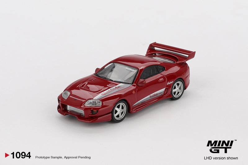 Load image into Gallery viewer, Toyota SUPRA MK4 (A80) VEILSIDE COMBAT V-I RED 1994 (LHD) MINI GT 1:64
