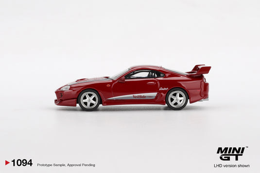 Toyota SUPRA MK4 (A80) VEILSIDE COMBAT V-I RED 1994 (LHD) MINI GT 1:64
