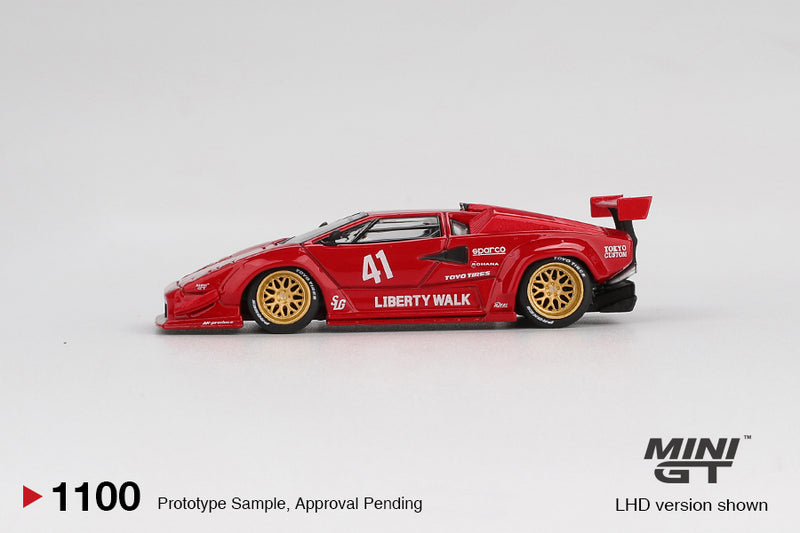 Load image into Gallery viewer, Lamborghini COUNTACH LB- WORKS RED 2025 (LHD) MINI GT 1:64
