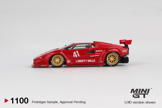Lamborghini COUNTACH LB- WORKS RED 2025 (LHD) MINI GT 1:64
