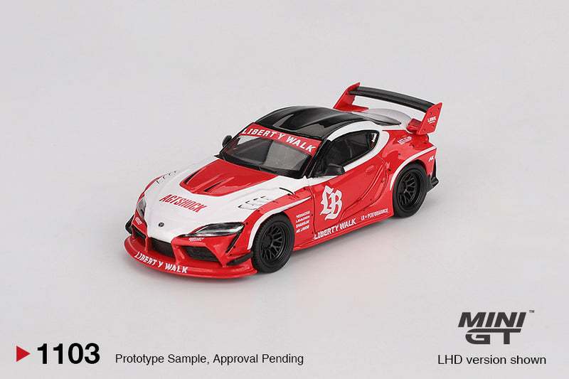 Load image into Gallery viewer, Toyota GR SUPRA LB-WORKS RED/WHITE 2025 MINI GT 1:64
