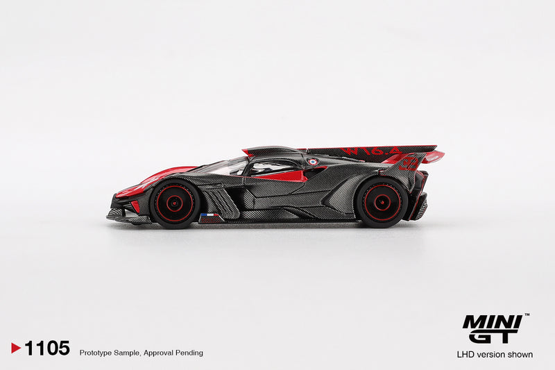 Laad de afbeelding in de Gallery-viewer, Bugatti BOLIDE ROOD 2026 (LHD) MINI GT 1:64
