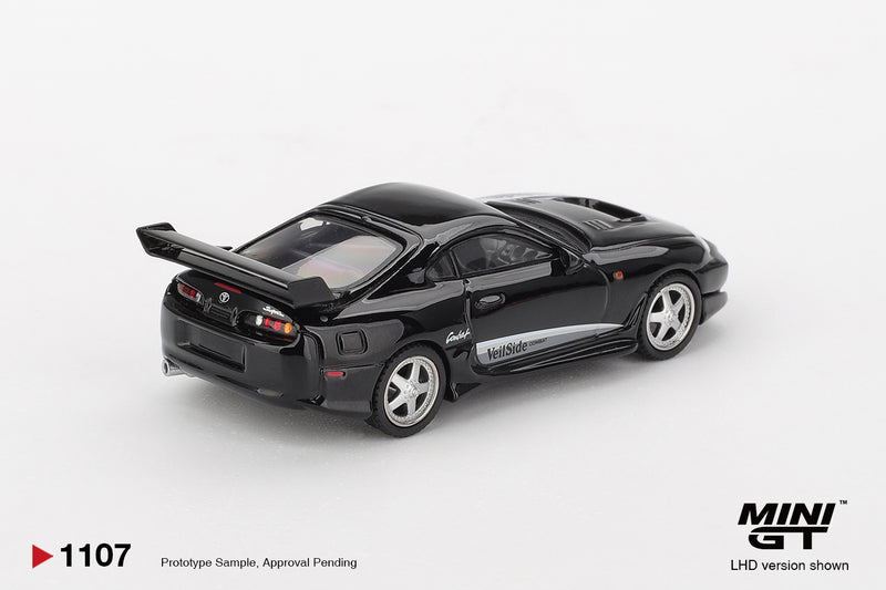 Load image into Gallery viewer, Toyota SUPRA MK4 (A80) VEILSIDE COMBAT V-II BLACK 2011 (LHD) MINI GT 1:64
