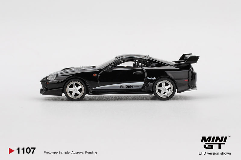 Load image into Gallery viewer, Toyota SUPRA MK4 (A80) VEILSIDE COMBAT V-II BLACK 2011 (LHD) MINI GT 1:64
