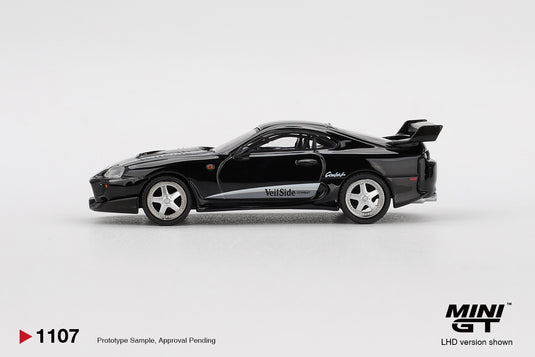 Toyota SUPRA MK4 (A80) VEILSIDE COMBAT V-II BLACK 2011 (LHD) MINI GT 1:64