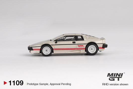 Lotus ESPRIT TURBO METALLIC SILVER 1980 MINI GT 1:64